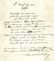 LACHAMBEAUDIE Pierre, fabuliste. Manuscrit Autographe (G 5447)