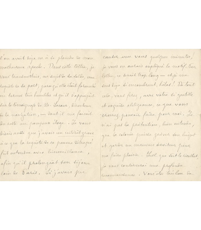 LOTI (Julien Viaud, dit Pierre) Lettre Autographe (G 3803)