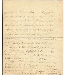 BONAPARTE (Pierre-Napoléon). Cousin de Napoleon III. Lettre autographe, 6 juillet 1848 (Réf. G 4580)