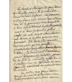 LOUIS-PHILIPPE D'ORLEANS. Roi des Français. Lettre autographe (Réf. G 4718).