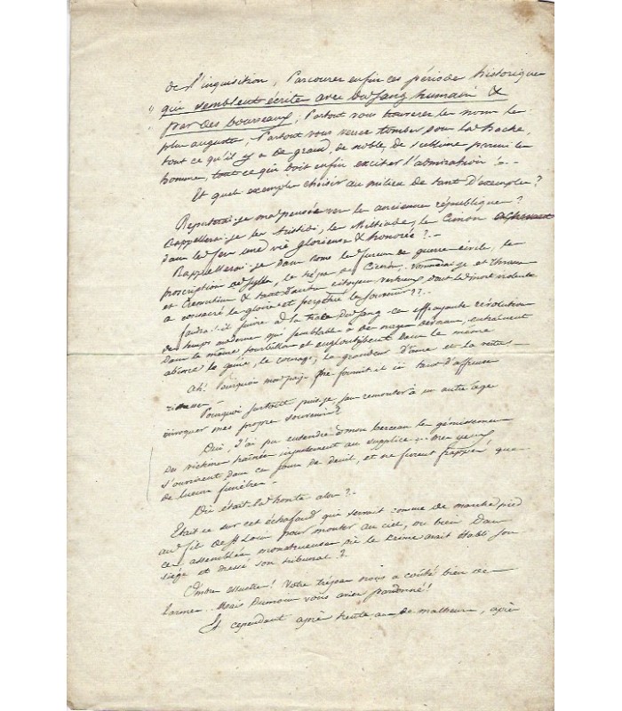 MARRAST Armand, journaliste et homme politique. Manuscrit autographe (E 10365)