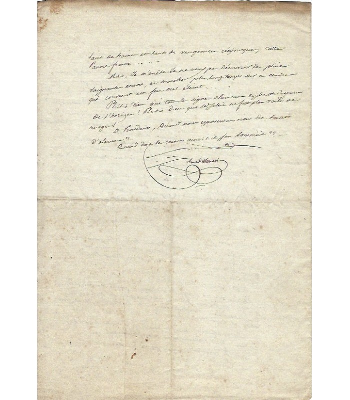 MARRAST Armand, journaliste et homme politique. Manuscrit autographe (E 10365)