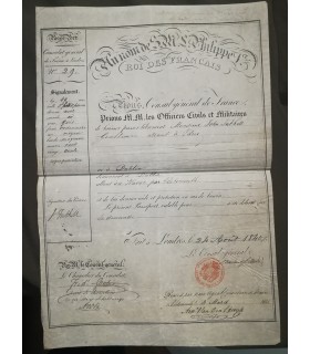 PASSEPORT signé par le Consul général de France à Londres (G 1920)