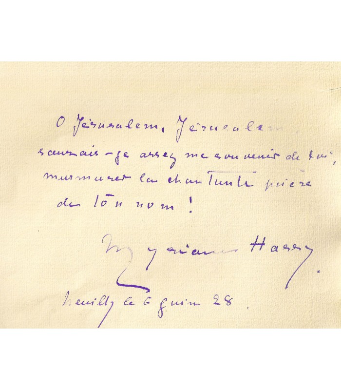 HARRY Myriam. Première lauréate du PRIX FEMINA.