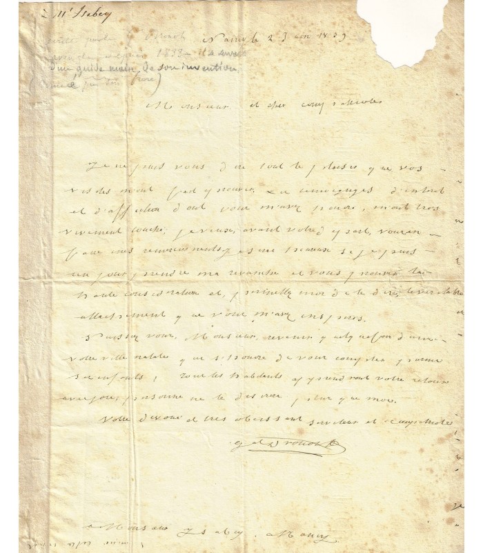 DROUOT Antoine, 2 juin 1839.