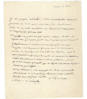 BAUSSET-ROQUEFORT (Louis-François de), évêque d'Alès. Lettre du 14 mars 1789 (Réf. G 5513)