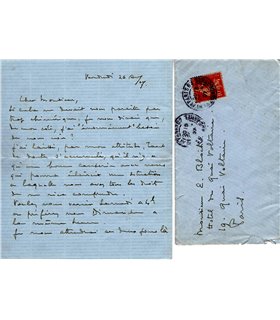 DEBUSSY  au compositeur suisse Ernest BLOCH.