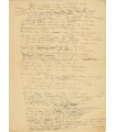 SAMAIN Albert. Poète symboliste. Poème autographe (manuscrit de travail, nombreuses ratures et corrections)  (Réf. G 4518)
