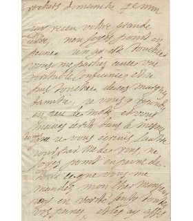 SEVIGNE MADAME DE, célèbre épistolière. Lettre autographe à Monsieur du Plessis (Réf. G 5508)