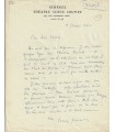 JOUVET Louis, acteur et metteur en scène. Lettre autographe, en-tête de l'Athénée Théâtre Louis-Jouvet(Réf. G 5306)