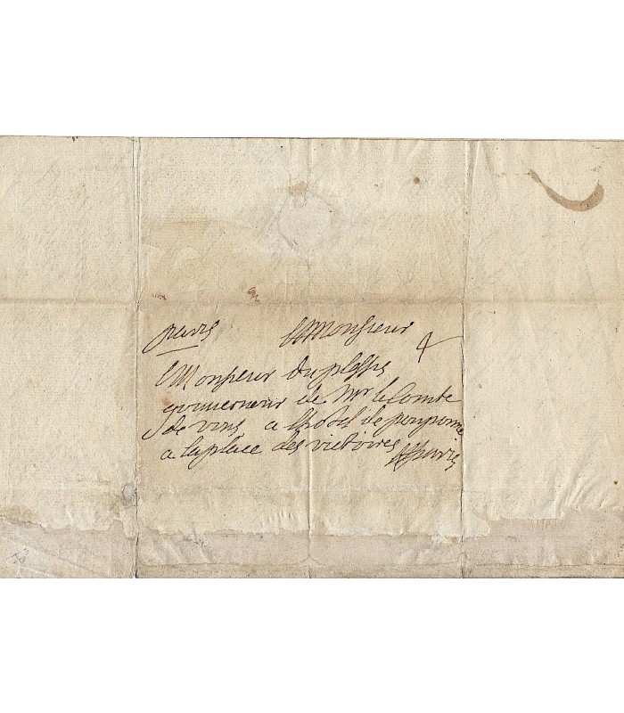 SEVIGNE MADAME DE, célèbre épistolière. Lettre autographe à Monsieur du Plessis (Réf. G 5508)