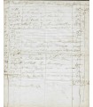 DROUET Juliette, feuilles de comptes autographe, "Argent de la bourse de mon adoré" (G 3802)