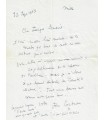 COCTEAU Jean, écrivain, poète, cinéaste, peintre. Lettre autographe  (1963) (Réf. G 4311)