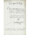 LOUIS XVI. ROI DE FRANCE. LETTRE DE CACHET autographe (secrétaire) (G 4206)
