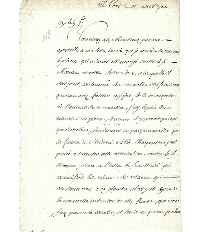 BERRYER Nicolas. Homme politique. Pièce signée et apostille autographe (G 1160)