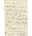 LEMAITRE Frédérick. Acteur. Lettre autographe (Réf. G 3123)