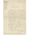 MECHIN Baron. Haut fonctionnaire. Préfet sous la Monarchie de Juillet.  Lettre autographe (E 10367)