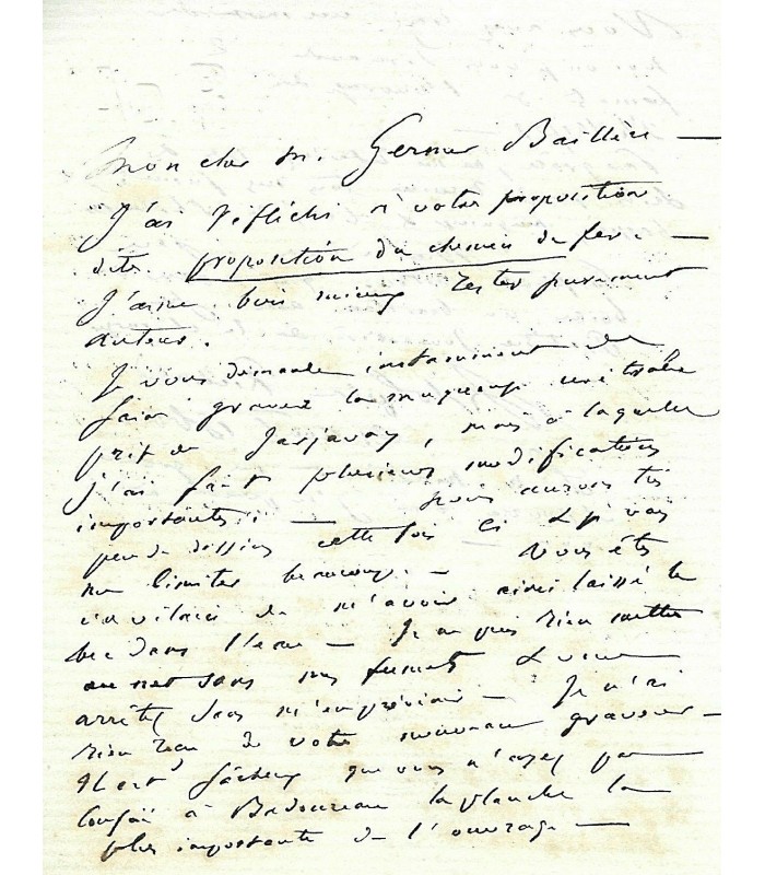 RICHARD Adolphe. Chirurgien. Lettre autographe (G 1784).