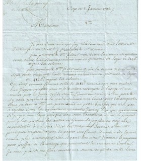 SAINT-DOMINGUE. DUPIN, lettre d'affaires (Réf. E 10273)