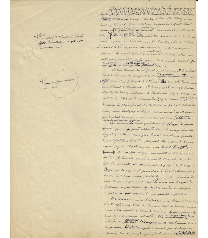 MAINDRON Maurice. Ecrivain. Manuscrit autographe (E 10251)