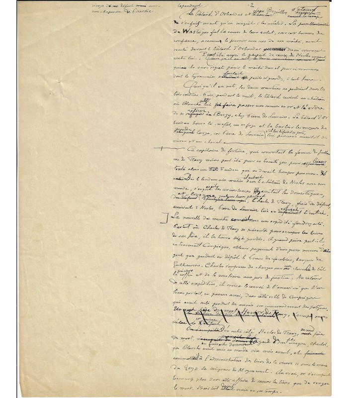 MAINDRON Maurice. Ecrivain. Manuscrit autographe (E 10251)