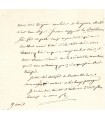 BERANGER Pierre, poète et chansonnier.  Billet Autographe (G 3416)