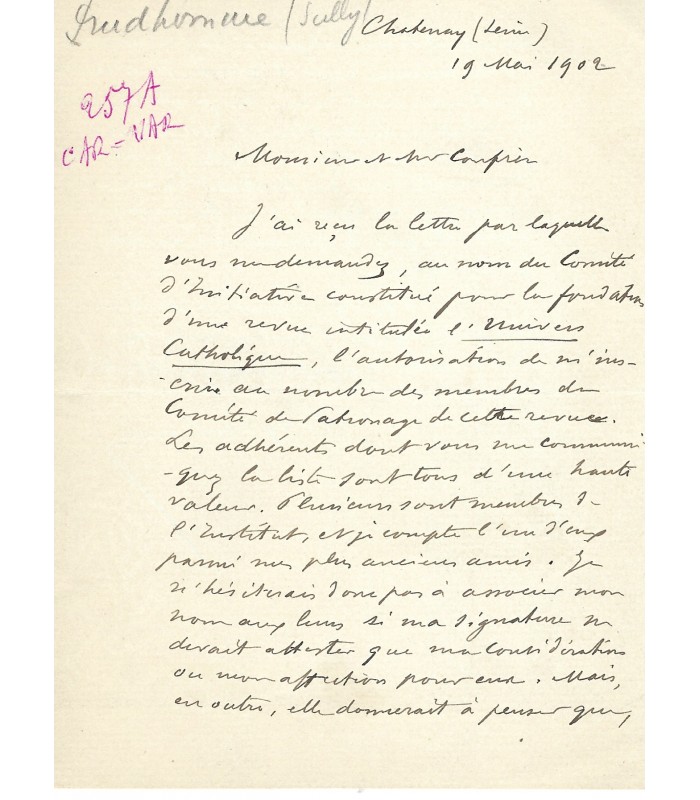 lettre prudhomme