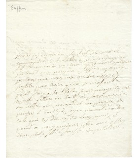 SUFFREN DE SAINT TROPEZ, célèbre marin. Lettre autographe (G 374)