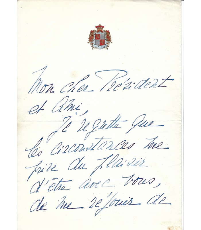 SOREL Cécile, comédienne. Lettre autographe (G 2847)