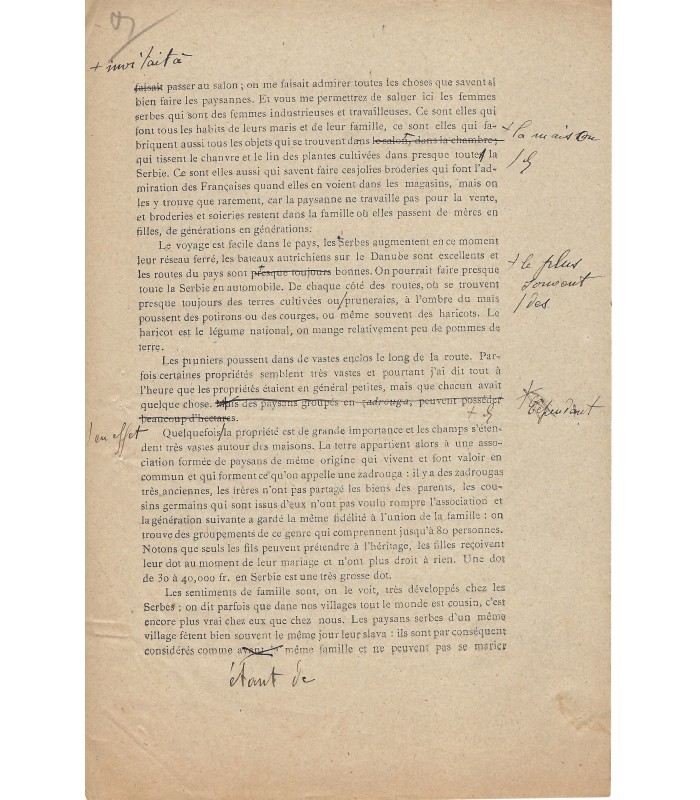 LABBE Paul, linguiste. Lettre autographe (E 10246)