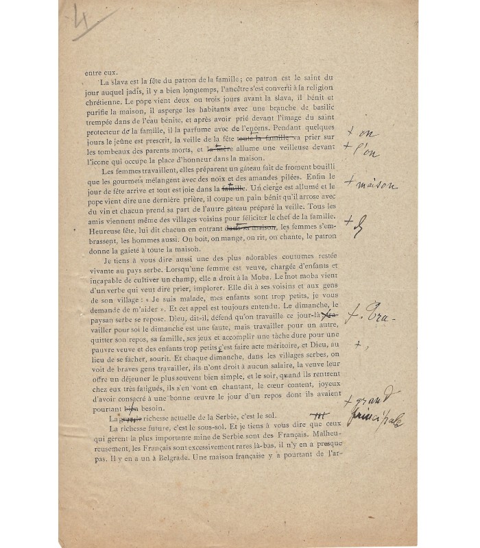 LABBE Paul, linguiste. Lettre autographe (E 10246)