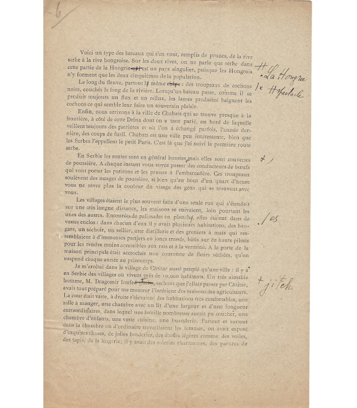 LABBE Paul, linguiste. Lettre autographe (E 10246)