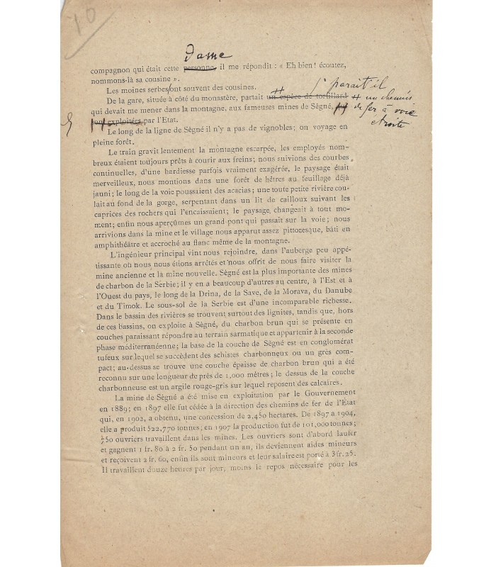 LABBE Paul, linguiste. Lettre autographe (E 10246)