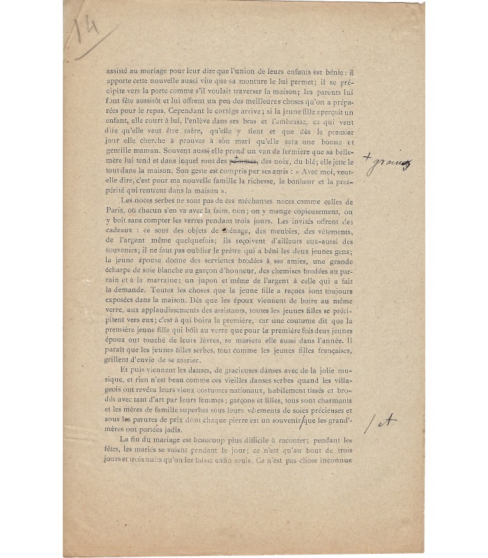 LABBE Paul, linguiste. Lettre autographe (E 10246)