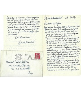 MAUCLAIR Camille, écrivain. Lettre autographe (G 2834)