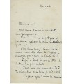 BRUNEAU Alfred, compositeur français. Lettre autographe G 3033