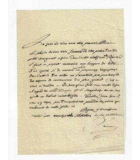 SENANCOURT Etienne, écrivain. Lettre autographe (G 3025)