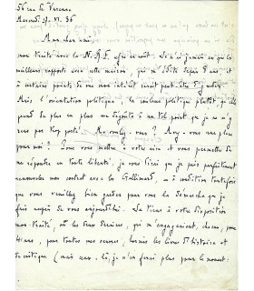 BOULENGER  Jacques, écrivain. Lettre autographe (G 3008)