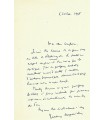 SUPERVIELLE Jules, écrivain. Lettre autographe (G 2973)