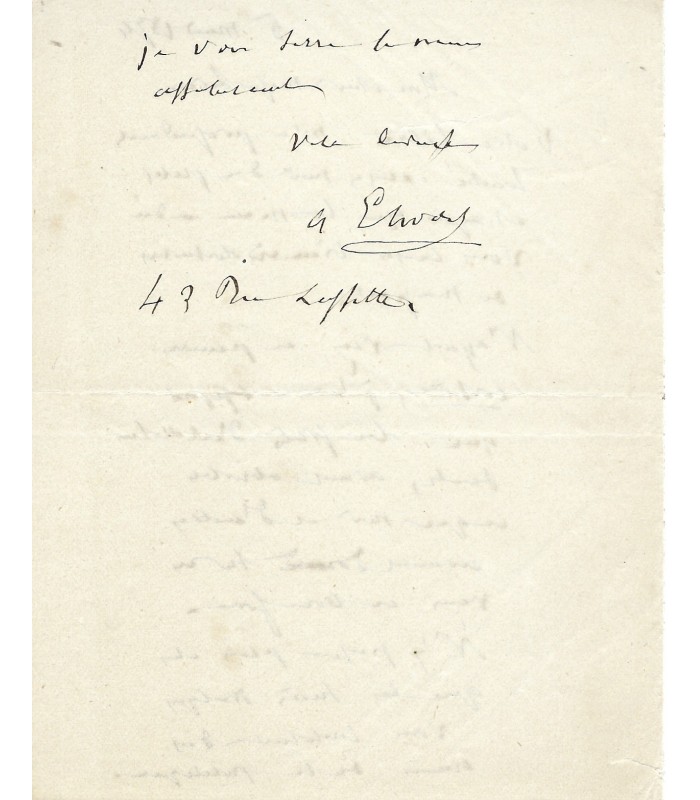 ELWART Antoine, compositeur, musicologue. Lettre autographe (G 5568)