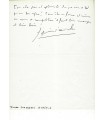 JONQUIERES D'ORIOLA Pierre, sportif. Billet autographe (G 3329)