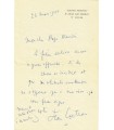 COCTEAU Jean, écrivain, poète. Lettre autographe, 26 mars 1958 (Réf. G 3364)