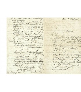 DAVID Adolphe, graveur. Lettre autographe (G 3441)