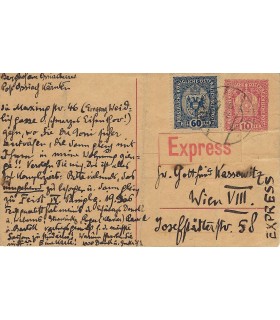 BERG Alban, compositeur autrichien, élève de Schoenberg. Carte-Lettre autographe (G 1054)