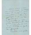 COLETTE, romancière. Lettre autographe (G 3906)