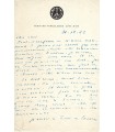 COPEAU Jacques, dramaturge, comédien. Fondateur du théâtre du Vieux-Colombier à Paris. Lettre autographe (G 2654)