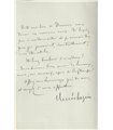 BAZIN René. Ecrivain. lettre autographe,1899 (Réf. G 2641)
