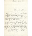 MASSE Victor, compositeur. Lettre autographe (G 2358)