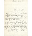 MASSE Victor, compositeur. Lettre autographe (G 2358)