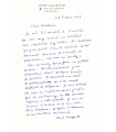 MAGRITTE René. Peintre surréaliste belge. Lettre autographe, 1967 (Réf. G 5586)